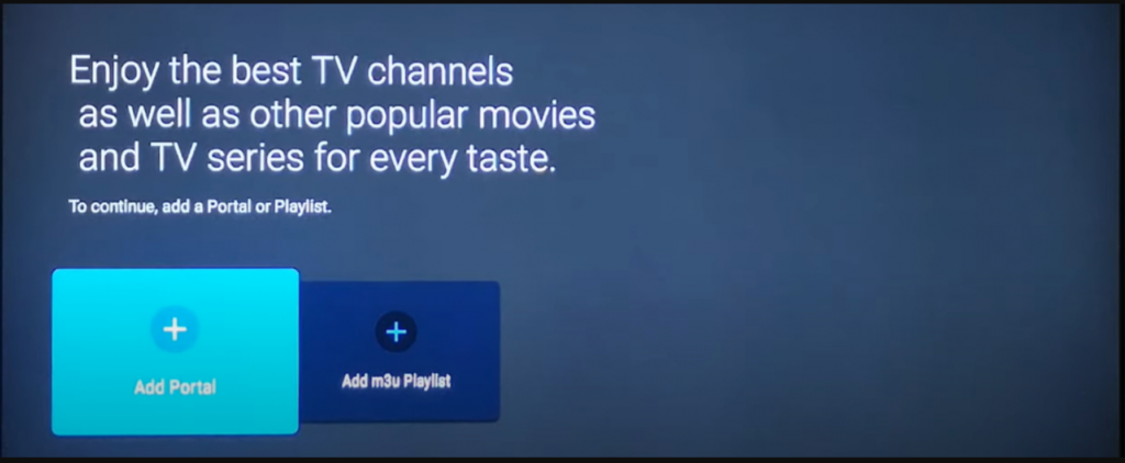 Upon selecting MyTVOnline